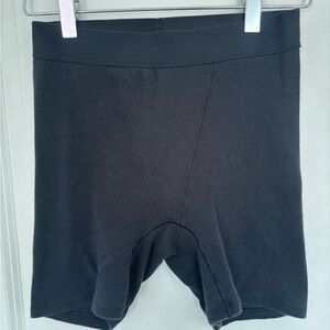 SKIMS Black Cotton Boyshort S